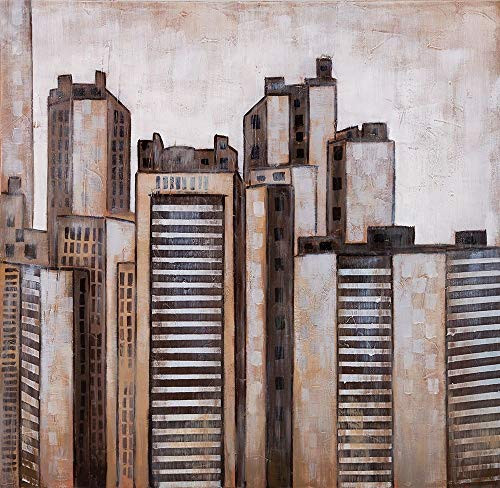 Posterazzi Collection Striped Skyscrapers Poster Print by Atelier B Art Studio 24 x 24