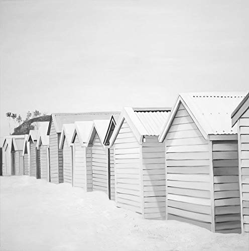Posterazzi Collection Beach Cabins Poster Print by Atelier B Art Studio 24 x 24