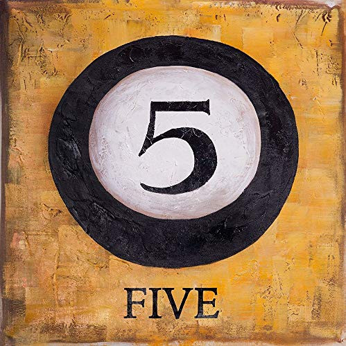 Posterazzi Collection Billiard Ball NO5 Poster Print by Atelier B Art Studio 24 x 24