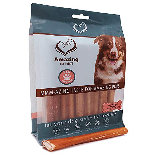 6 Inch Regular Bully Sticks 25 PcsPack - Premium Bully Stick Dog Chews - Long Lasting Bully Sticks for Dogs - Best Bully Stick Dog Bone - No Hide Dog Chews