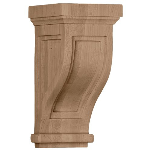 Ekena Millwork COR04X05X10TRMA 4 34-Inch W x 5-Inch D x 10-Inch H Traditional Recessed Corbel Maple