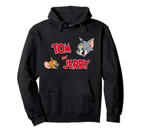 Tom And Jerry Graphic Logo Pullover Hoodie