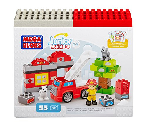 Mega Bloks DCK75 Junior Building Blocks Fire Station Rescue