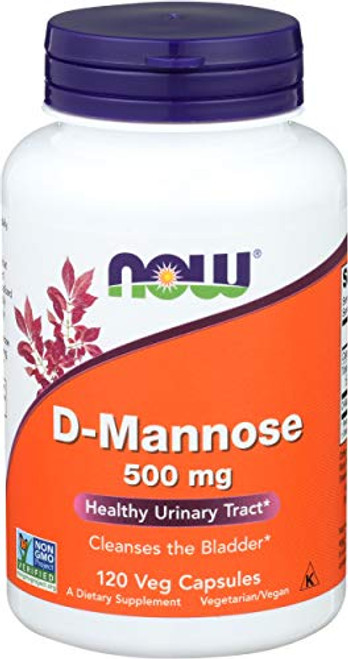 Now Foods D-Mannose 120 Caps 500 mg Pack of 3 Now Foods D-Mannose 120 Caps 500 mg Pack of 3
