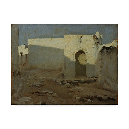 Trademark Fine Art Moorish Buildings in Sunlight by John Singer Sargent 14x19-Inch Multicolor Trademark Fine Art Moorish Buildings in Sunlight by John Singer Sargent 14x19-Inch Multicolor