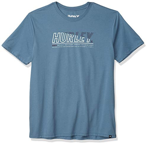 Hurley Mens Dri-Fit Onshore Short Sleeve Tshirt Thunderstorm M