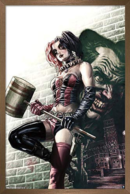 Trends International DC Comics-Harley Quinn Wall Poster 22_375 x 34 Bronze Framed Version