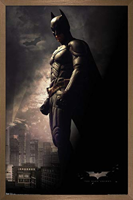 Trends International DC Comics Movie - The Dark Knight - Batman in The Shadows Wall Poster 22_375 x 34 Bronze Framed Version Trends International DC Comics Movie - The Dark Knight - Batman in The Shadows Wall Poster 22_375 x 34 Bronze Framed Version