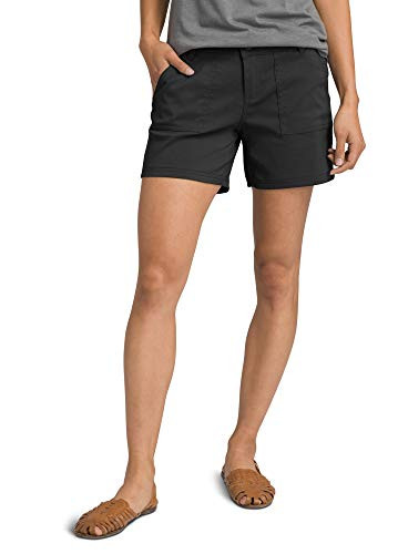 prAna Womens Olivia Short 5 Inseam Black 12