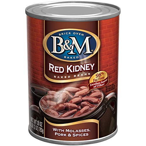 B M Baked Beans Red Kidney 28 Ounce Pack of 12