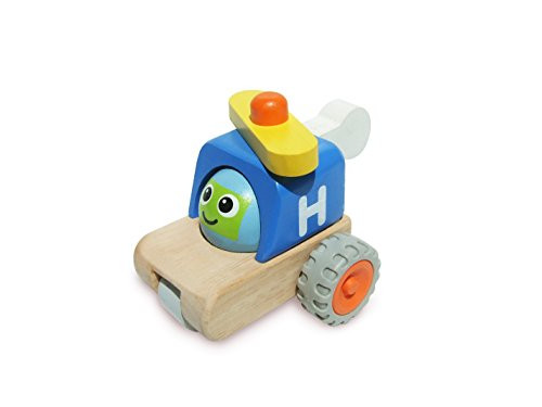 Wonderworld Smiley Helicopter Push Toy