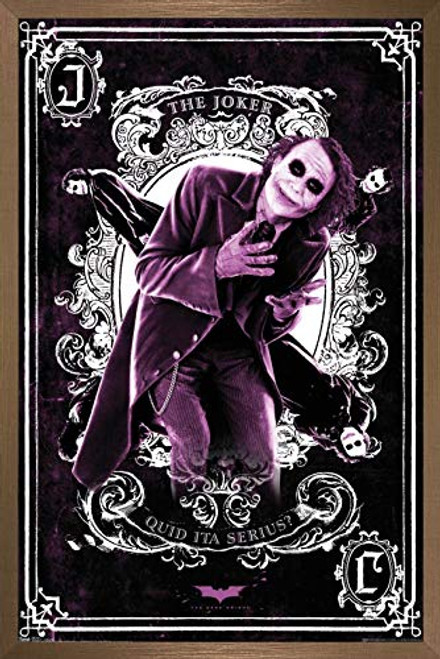 Trends International DC Comics Movie - The Dark Knight - The Joker Playing Card Wall Poster 22_375 x 34 Bronze Framed Version Trends International DC Comics Movie - The Dark Knight - The Joker Playing Card Wall Poster 22_375 x 34 Bronze Framed Version