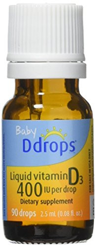 Ddrops Baby 400 Iu Vitamin D3 Drops 90 Count Pack of 3