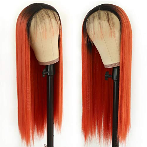 Missyvan 13X4 Red Orange Lace Front Straight Wigs Ombre Long Hair Wigs Glueless Heat Resistant Fiber Hair Synthetic Lace Front Wigs for Fashion Women
Missyvan 13X4 Red Orange Lace Front Straight Wigs Ombre Long Hair Wigs Glueless Heat Resistant Fiber Hair Synthetic Lace Front Wigs for Fashion Women