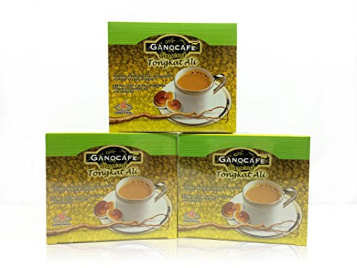 3 Boxes- Gano Cafe Ginseng Tongkat Ali Ganocafe Total 45 sachets