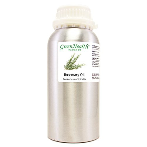 GreenHealth Rosemary  16 fl oz 473 ml Aluminum Bottle wPlug Cap  100 Pure Essential Oil