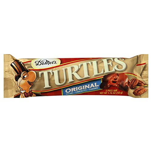 Demets Original Chocolate Turtles Caramel Cluster 3-piece King Size Bars - 24 Ct_ Case