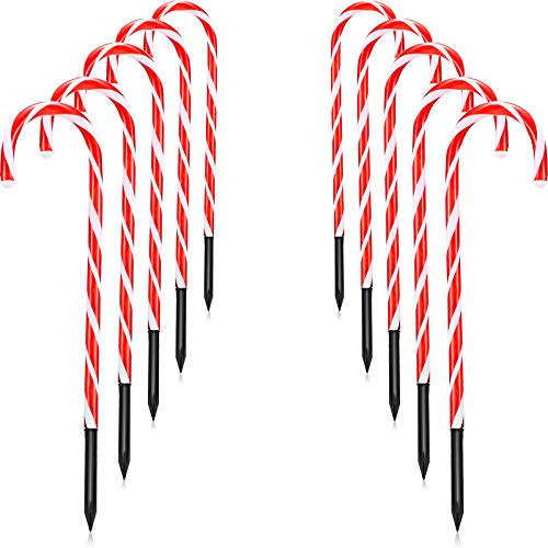 Christmas Candy Cane Lights Set of 10 Christmas Candy Cane Pathway Markers Christmas Indoor Outdoor Decoration Christmas Candy Cane Lights Set of 10 Christmas Candy Cane Pathway Markers Christmas Indoor Outdoor Decoration