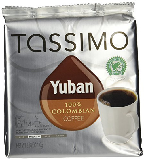 Tassimo Yuban 100 Colombian Coffee Pack of 4 Tassimo Yuban 100 Colombian Coffee Pack of 4