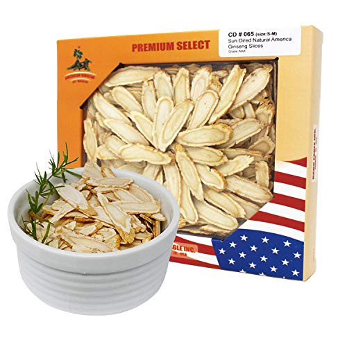 DOL American Ginseng Slice from Wisconsin Sliced Ginseng Root?- Large 4ozBox
