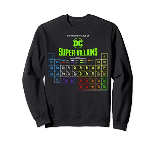 DC Comics The Periodic Table Of Super Villains Sweatshirt