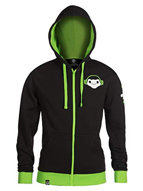 JINX Overwatch Ultimate Lucio Zip-Up Hoodie Black XX-Large JINX Overwatch Ultimate Lucio Zip-Up Hoodie Black XX-Large