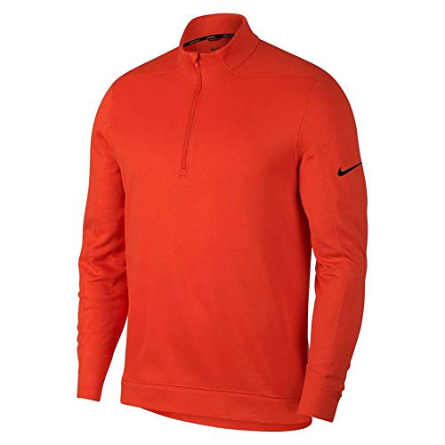 NIKE Therma Repel Top Half Zip OLC Golf Pullover 2018 Team OrangeBlack Large