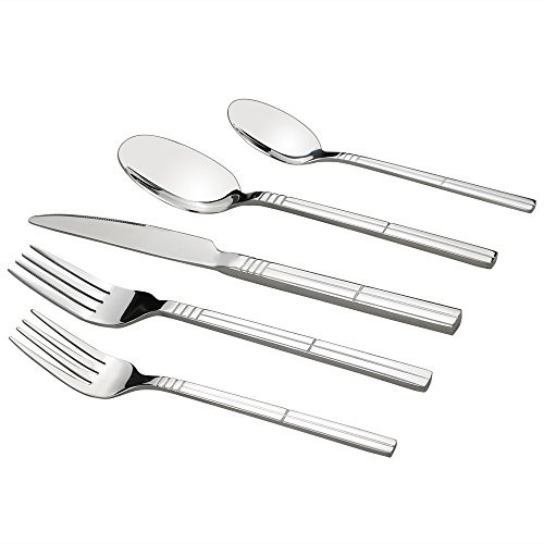 Saedy 80 Piece Stainless Steel Silverware Set Service for 16