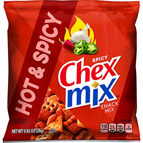 Chex Mix Hot N Spicy Snack Mix 60 Count