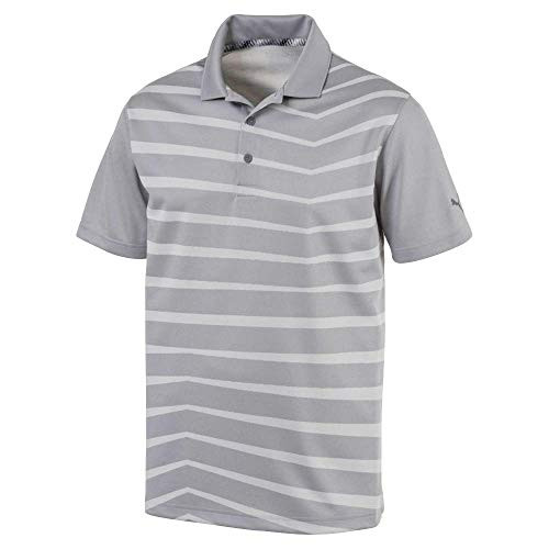 Puma Golf Mens 2019 Alterknit Prismatic Polo Quarry Heather x Large