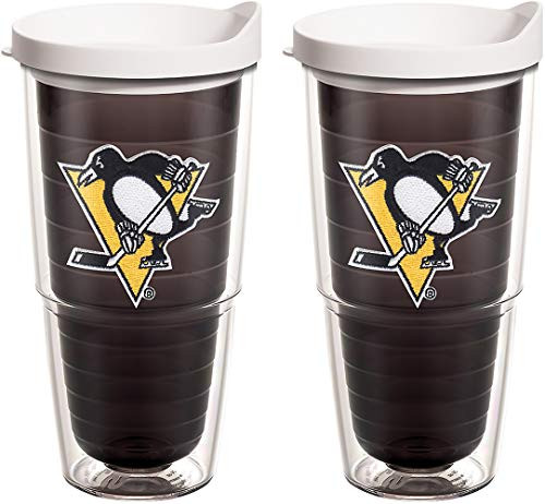 Tervis NHL Pittsburgh Penguins Primary Logo Insulated Tumbler with Emblem and Lid 2 Pack - Boxed 24 oz Clear Tervis NHL Pittsburgh Penguins Primary Logo Insulated Tumbler with Emblem and Lid 2 Pack - Boxed 24 oz Clear