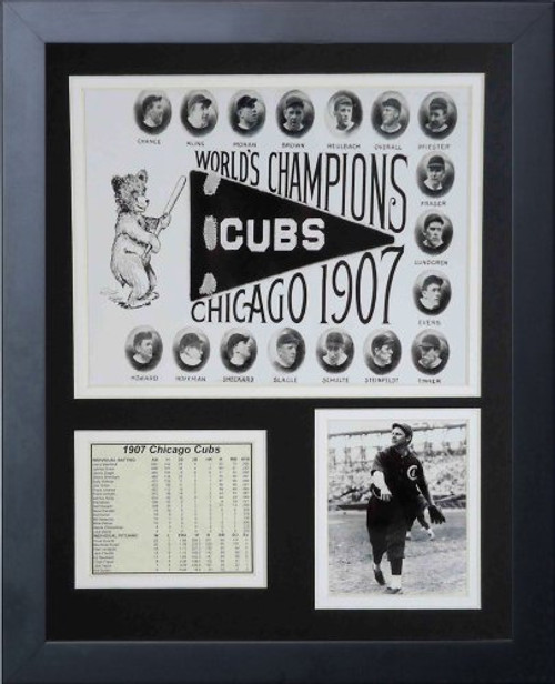 1907 Chicago Cubs 11 x 14 Framed Photo Collage by Legends Never Die Inc_ - Team Collage 1907 Chicago Cubs 11 x 14 Framed Photo Collage by Legends Never Die Inc_ - Team Collage