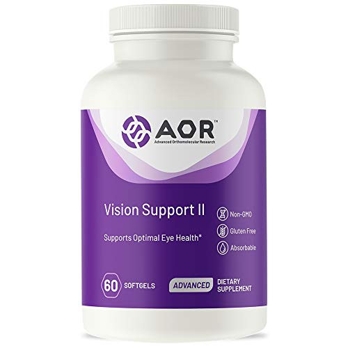 AOR Vision Support II Natural Supplement to Support Eye Health with Lutein and Zeaxanthin Gluten Free 60 Capsules 30 Servings AOR Vision Support II Natural Supplement to Support Eye Health with Lutein and Zeaxanthin Gluten Free 60 Capsules 30 Servings