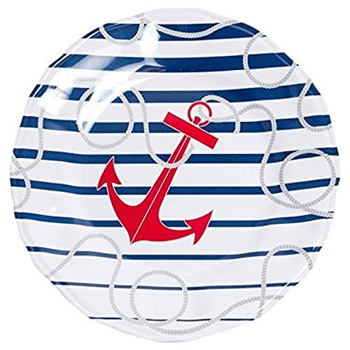 Galleyware Dockside Melamine Non-Skid Dinner Plate Set Of 6