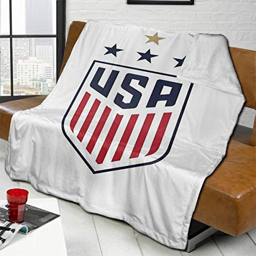 Imaoquhu USWNT Us Womens National Soccer Team Boutique Thin Blankets Soft Comfortable Plush Microfiber Flannel Blanket 72x80inch