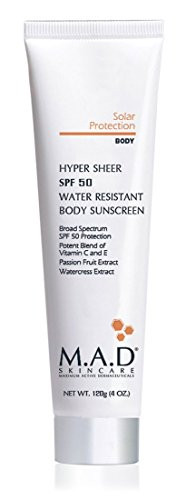 M_A_D SKINCARE SOLAR PROTECTION Hyper Sheer SPF 50 Water Resistant Body Sunscreen - 120g