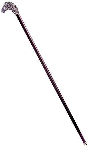 Design Toscano Emperors Ram Head Pewter Walking Stick