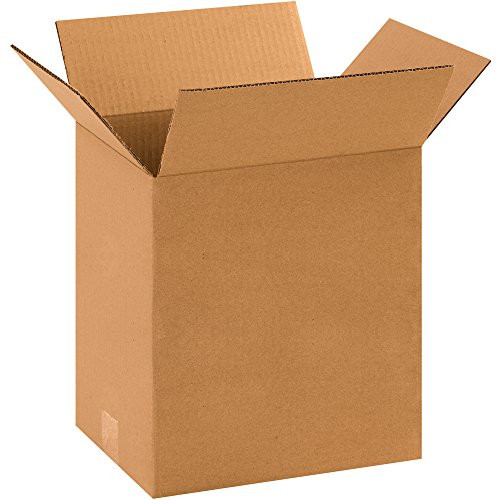 BOX USA 25 Pack of Corrugated Cardboard Boxes 10 L x 8 W x 12 H Kraft Shipping Packing and Moving