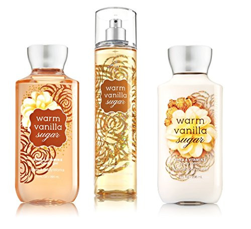 Bath   Body Works Warm Vanilla Sugar Body Set  Shower Gel Body Lotion   Fragrance Mist