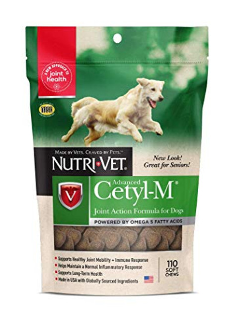 Nutri-Vet Cetyl-M Advanced Joint Action Formula Soft Chews 110 ct