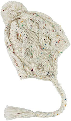 Burton Womens Chloe Earflap Beanie Stout White New One Size