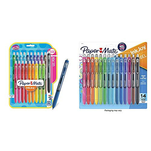 Paper Mate InkJoy Gel Pens Medium Point Assorted Colors 20 Count - 1951718   Gel Pens  InkJoy Pens Medium Point Assorted 14 Count