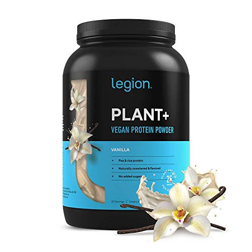 Legion Plant Vegan Protein Powder Vanilla - Rice and Pea Plant Based Protein Blend_ Gluten Free GMO Free Naturally Sweetened and Flavored 20 Servings 2 Lbs Vanilla Legion Plant Vegan Protein Powder Vanilla - Rice and Pea Plant Based Protein Blend_ Gluten Free GMO Free Naturally Sweetened and Flavored 20 Servings 2 Lbs Vanilla