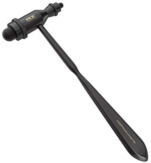MDF Tromner Neurological Reflex Hammer with Pointed Tip Handle for Cutaneous and Superficial Responses - Free-Parts-for-Life MDF555 All Black Blackout