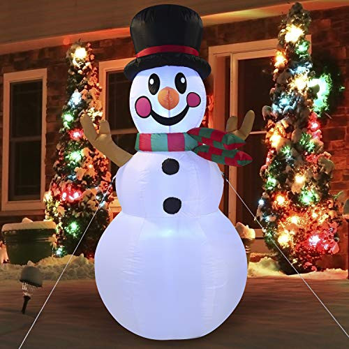 Joiedomi Christmas Inflatable Decoration 6 FT Snowman Inflatable with Build-in LEDs Blow Up Inflatables for Xmas Party Indoor Outdoor Yard Garden Lawn Winter Decor_