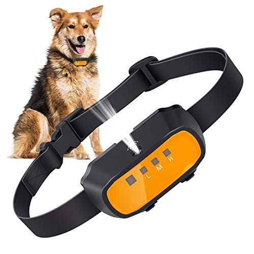 Queenmew Anti Bark Dog Collar Stop Barking Collar Automatic Citronella Spray Dog Barking Deterrent Device Rechargeable Bark Stopper Anti-Barking Dog Training Collar for Small Medium Large Dogs