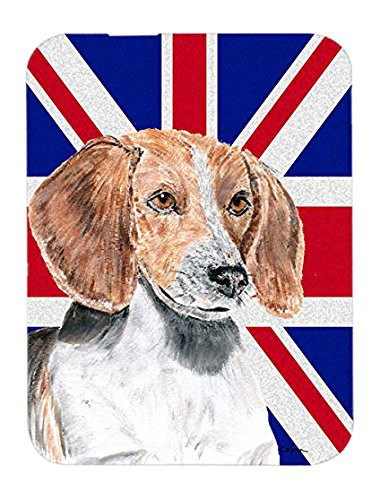Caroline's Treasures English Foxhound with English Union Jack British Flag Mouse Pad/Trivet (SC9858MP)