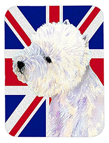 Caroline's Treasures Westie with English Union Jack British Flag Mouse Pad/Hot Pad/Trivet (LH9467MP)