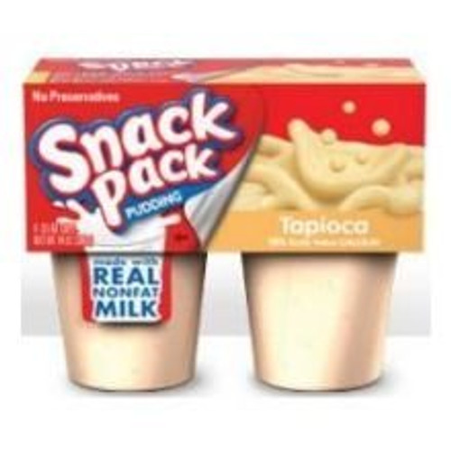 Hunts Snack Pack Pudding Tapioca 3_25 oz_ Cups 4 Count Pack of 12 Hunts Snack Pack Pudding Tapioca 3_25 oz_ Cups 4 Count Pack of 12