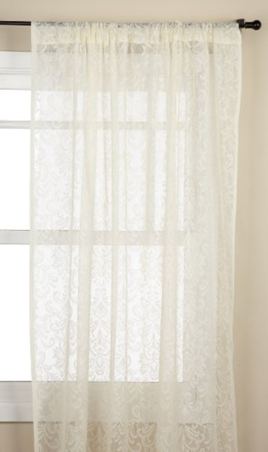 Stylemaster Mia 56 by 84-Inch Decorative Lace Panel, Beige